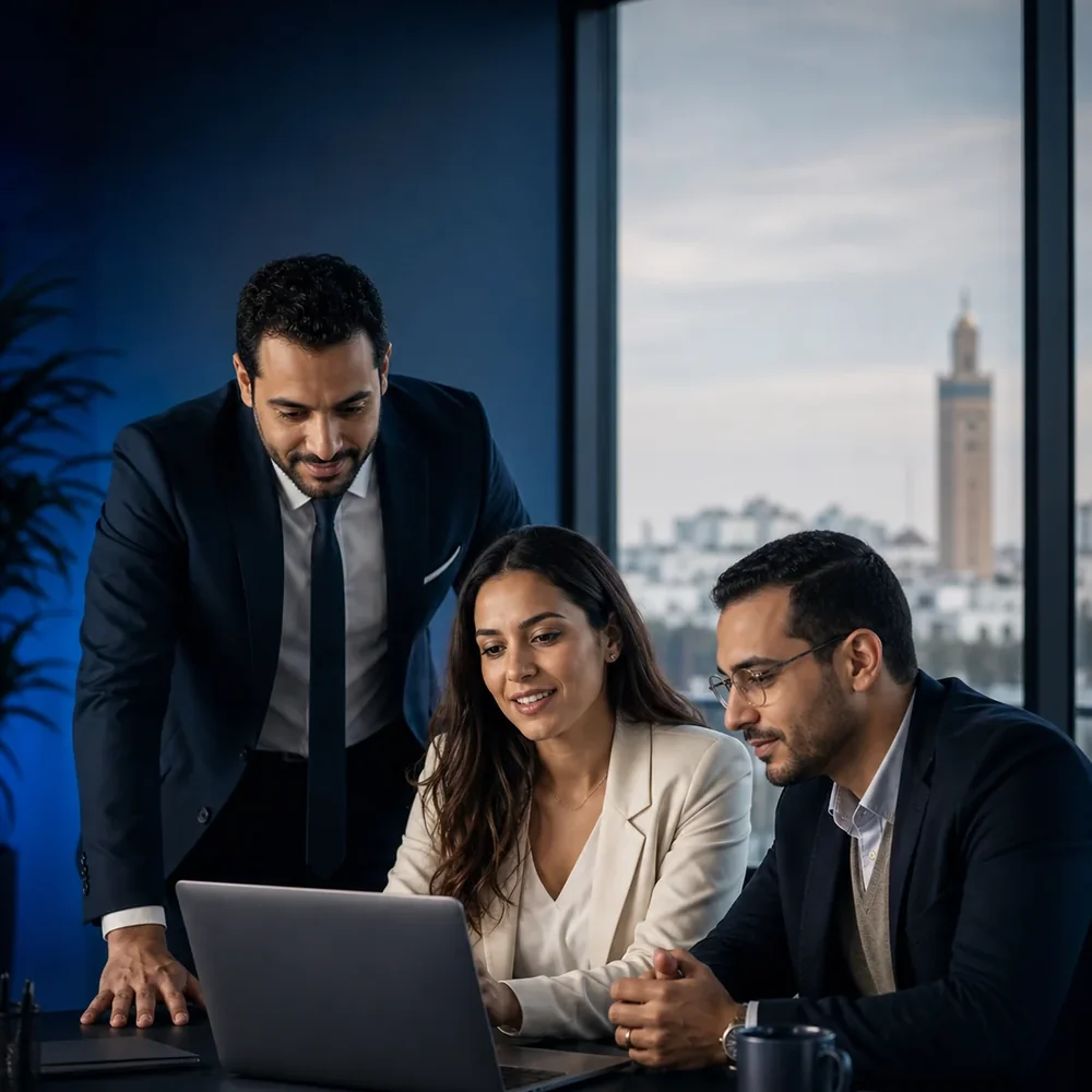 Consultants professionnels réunis autour d’un projet
